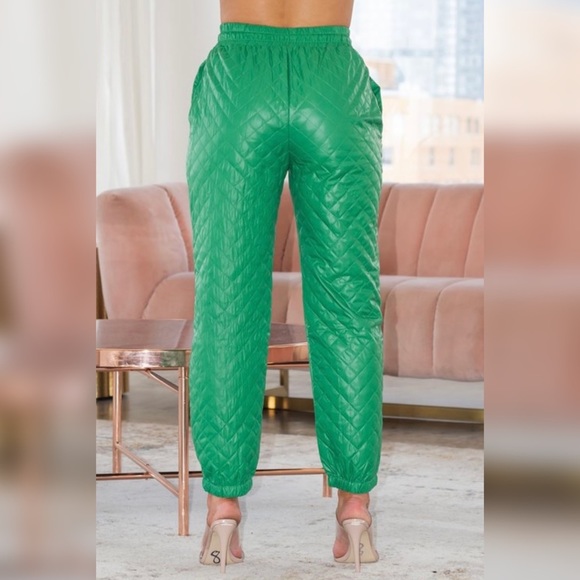 Green Baddie Puff Pants - Picture 4 of 5